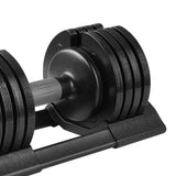 ZNTS 52LBS Adjustable dumbbell steel and plastic W285135290