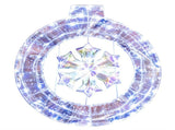 33 Inch Lighted Snowflake Wreath Christmas Decoration 68465668