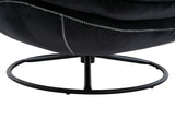 Accent chair TV Chair Living room Chair with Ottoman-BLACK W676P232282
