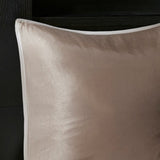 8 Piece Embroidered Comforter Set Natural King B03597012