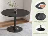 Modern Round Dining Table, 31.5'' Kitchen Dining Room Furniture, Coffee Table, Leisure Table, W2641P238037
