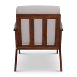 Midcentury Modern Accent Chair in Grey Fabric B353P346385