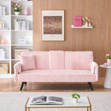 Minimalist style, straight-line corduroy sofa suitable for sitting and lying in the living room and W1658P251971