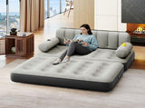 Queen Size Air Mattress with Built-in Air Pump, Black Bed Skirt and Gray Top Including Repair Kit 40224780