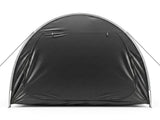 6.8x4.9FT Black Arc Bicycle Storage Shed, 210D PU Silver Coated Oxford, Black Fiberglass Frame, 56945196