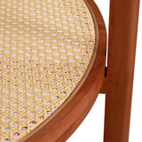 Modern minimalist circular double-layer solid wood coffee table, craft glass tabletop, second layer W1151104956