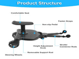 New-Universal Stroller Board with Detachable Seat, 2in1 Sit and Stand Stroller Glider Board for Most 33117985