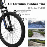 27.5 Inch Full Suspension Mountain Bike, Front and Rear Dual Shock Absorbers, Mechanical Disc 40828897