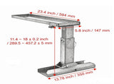 Folding Leveler for Stairs & Uneven Ground, 23.4" x 11.418" Support Surface Steel Stair 99227335