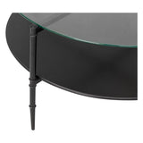 Round Coffee Table with Interchangeable Wood and Glass Top B03549008