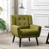 Modern Soft Velvet Material Ergonomics Accent Chair Living Room Chair Bedroom Chair Home Chair With W676P313947