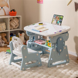 Kids Activity Table with Abundant Storage - Concave Shelf Side Pen Slots 64158096