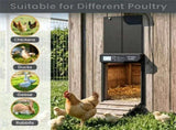 Solar Powered Automatic Chicken Coop Door with 4 Control Modes Light Sensor Timer Remote Manual, 62428970