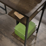 L-Shaped Desk with Rustic Style, Brown finish B356P367890