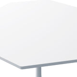 31.50"Modern Octagonal Coffee Table with MDF Table Top,Metal Base, for Dining Room, Kitchen, Living W757126156