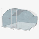 13 x 10 ft Large Metal Chicken Coop, Walk-in Poultry Cage Chicken Hen Run House with Waterproof 49723513