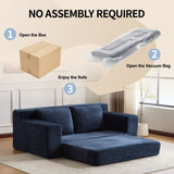 Loveseat Sofa, Comfortable Deep Seat Sofa Bed, Modern Small Corduroy Couch for Living Room 17225901