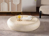 MgO Mid-Century Round Centre Table Vintage Faux Stone Sofa Pre-Modern Tables Beige W3081P344038