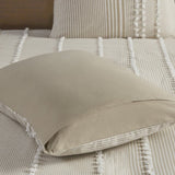 King 3 Piece Cotton Yarn Dyed Duvet Cover Set B03595781