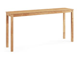 48" Solid Wood Leg Console Table, Narrow Farmhouse Entryway Table for Hallway & Sofa - Natural 83230197