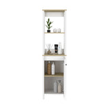 ZNTS St. Clair Linen Cabinet, Two Interior Shelves, Two Open Shelves, Single Door B200P188851