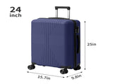 Non-TSA customs lock 4-in-1 PP trolley case, 16in, 20in, 24in, 28in PP, navy blue 11868634