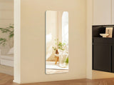 60" x 15" Full Length Wall Mirror, Frameless Rounded Rectangle Body Mirror with Shatter-Resistant 68969273