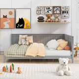 Full Size Wood Daybed/Sofa Bed, Gray WF297690AAE
