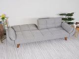 75" Flared Arm Convertible Sleeper Sofa-light gray 11297146
