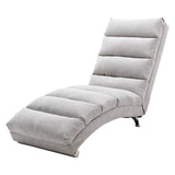 ZNTS COOLMORE Linen Chaise Lounge Indoor Chair, Modern Long Lounger for Office or Living Room W39539625