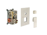 2 Way Outlet Function Solid Brass Shower Diverter Valve Mixer Rough-In Shower Handle Valve Kit W928131380