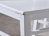 Roshan Farmhouse Acacia Wood Dining Chairs, White 62888.00WHI