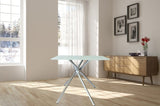 36" Square Frosted Tempered Glass Table B091119898