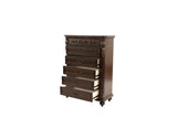 Antique Cherry / Antique Walnut Wooden 1pc Chest Of Drawers Storage Bedroom Furniture Unique Design B011P210738