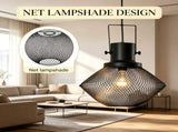 Black Industrial Pendant Light Fixtures with Adjustable Hanging Chain for Kitchen, Entryway, Bar 91734444