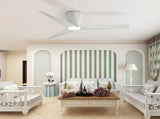 Ceiling Fans with Dimmable Led Lights, 52 Inch Flush Mount Ceiling Fan Remote Control, Quiet DC 91057415