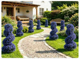 2 Pack Realistic Lifelike Faux Spiral Plant, All-Weather PE Artificial Flower Shrub for Indoor 91502657