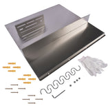 Range with Shelf 30 x 30.7 Inch Range Hood Wall Shield for Range Hood Stainless 80373851
