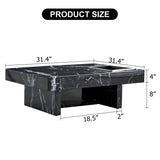 A modern practical coffee table made of MDF material with black patterns. The fusion of elegance W1151119879