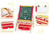 3-in-1 Kids Art Easel - Double-Sided Magnetic BoardPaper Roll, 26 Letter Magnets, Multicolor 05189259