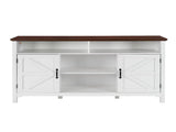 58" Farmhouse Sideboard Buffet Cabinet with Hinged Barn Doors, Kitchen Storage Cabinet with 38117416