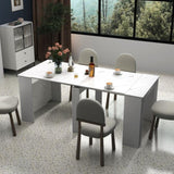 Multifunctional extendable console table W331P250559