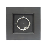 33" Outdoor Iron Square Propane Fire Pit, Tank Inside, Brushed Brown - 50,000 BTU 62837.00BRN-50K