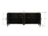 60 inches Modern Farmhouse Accent with 4 Doors and Adjustable Shelf Wood Sideboard Buffet W1445121947