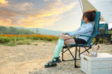 Camping Directors Chair, Heavy Duty,Oversized Portable Folding Chair with Side Table, Pocket for W640P224442