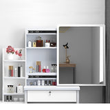 Fashion Vanity Desk with Mirror and Lights for Makeup and Chair, Vanity Mirror with Lights and Table W509120066