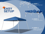 2.4 x 2.4m Portable Home Use Waterproof Folding Tent Blue 15855480