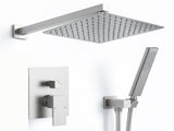 Male NPT Brushed Nickel Shower System, Shower Faucet Set for Bathroom Shower Fixtures with 12 Inch 71633519