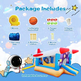 ZNTS 6 in 1 outdoor indoor inflatable bouncer for kids target ball basketball slide with blower W1677115480