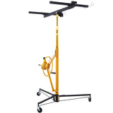 ZNTS Drywall Lift Panel 11' Lift Drywall Panel Hoist Jack Lifter, BLACK+YELLOW W465121420